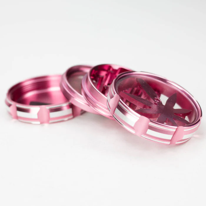 4 Parts Leaf Aluminum Grinder - Image 2
