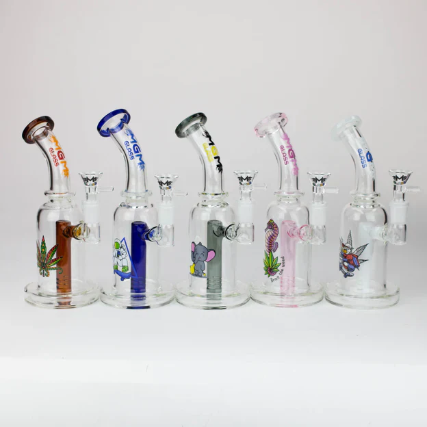 5.7" MGM Glass 2-In-1 bubbler W/ Graphic [C2677] - Image 2