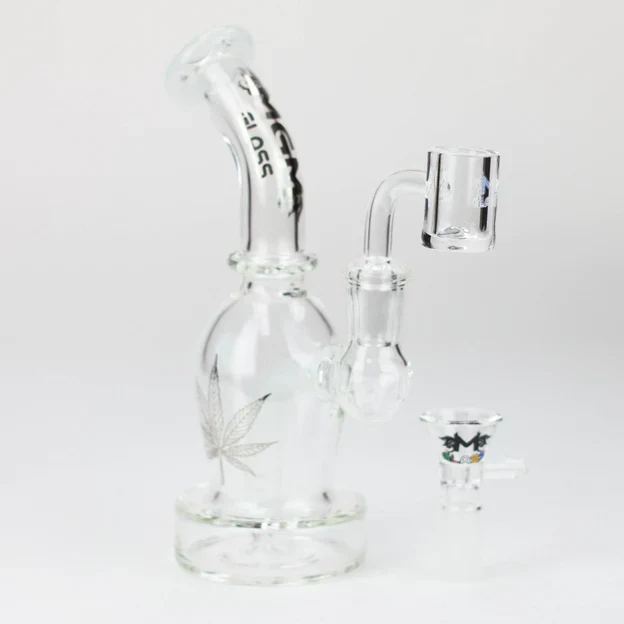 6.5" MGM Glass 2-In-1 Bubbler W/ Graphic [C2673] - Image 2