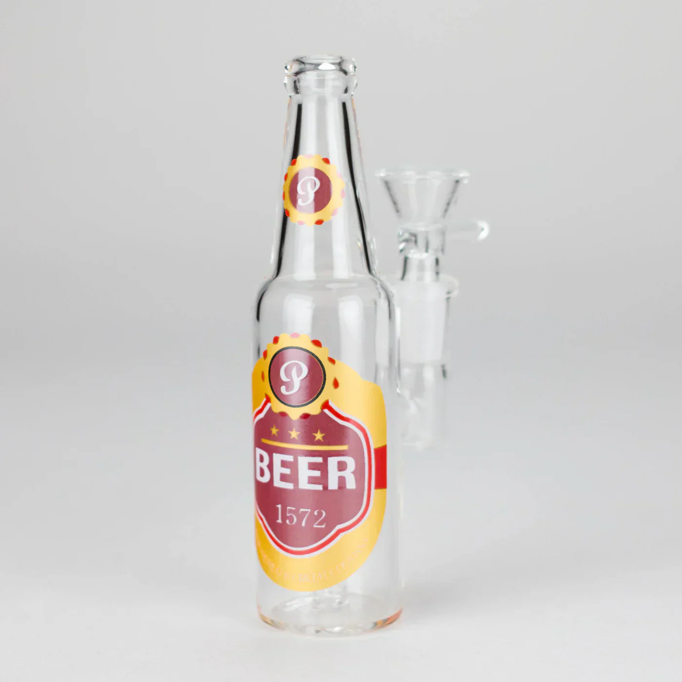 6″ Beer Bottle Design Glass Bong - Image 3