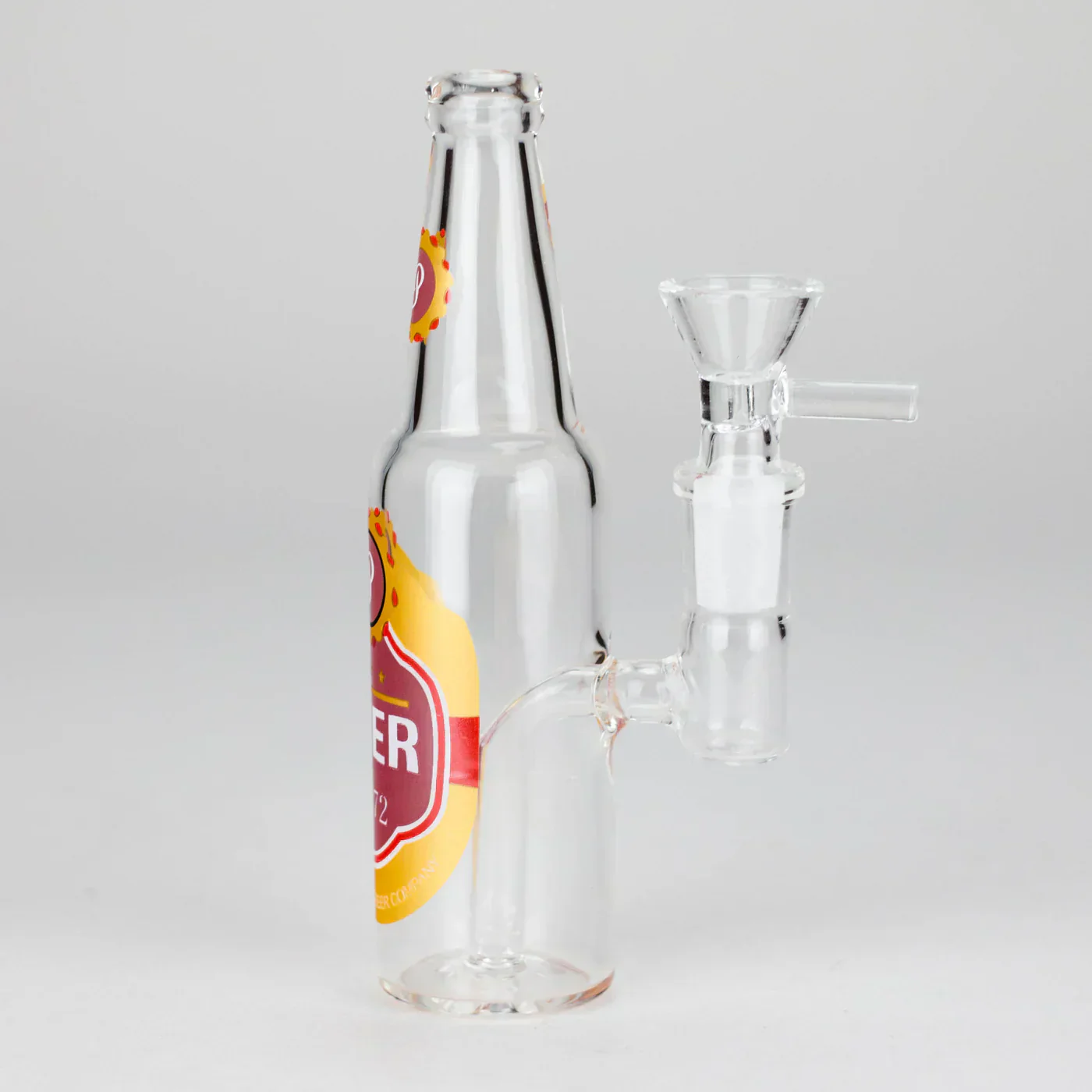 6″ Beer Bottle Design Glass Bong - Image 4