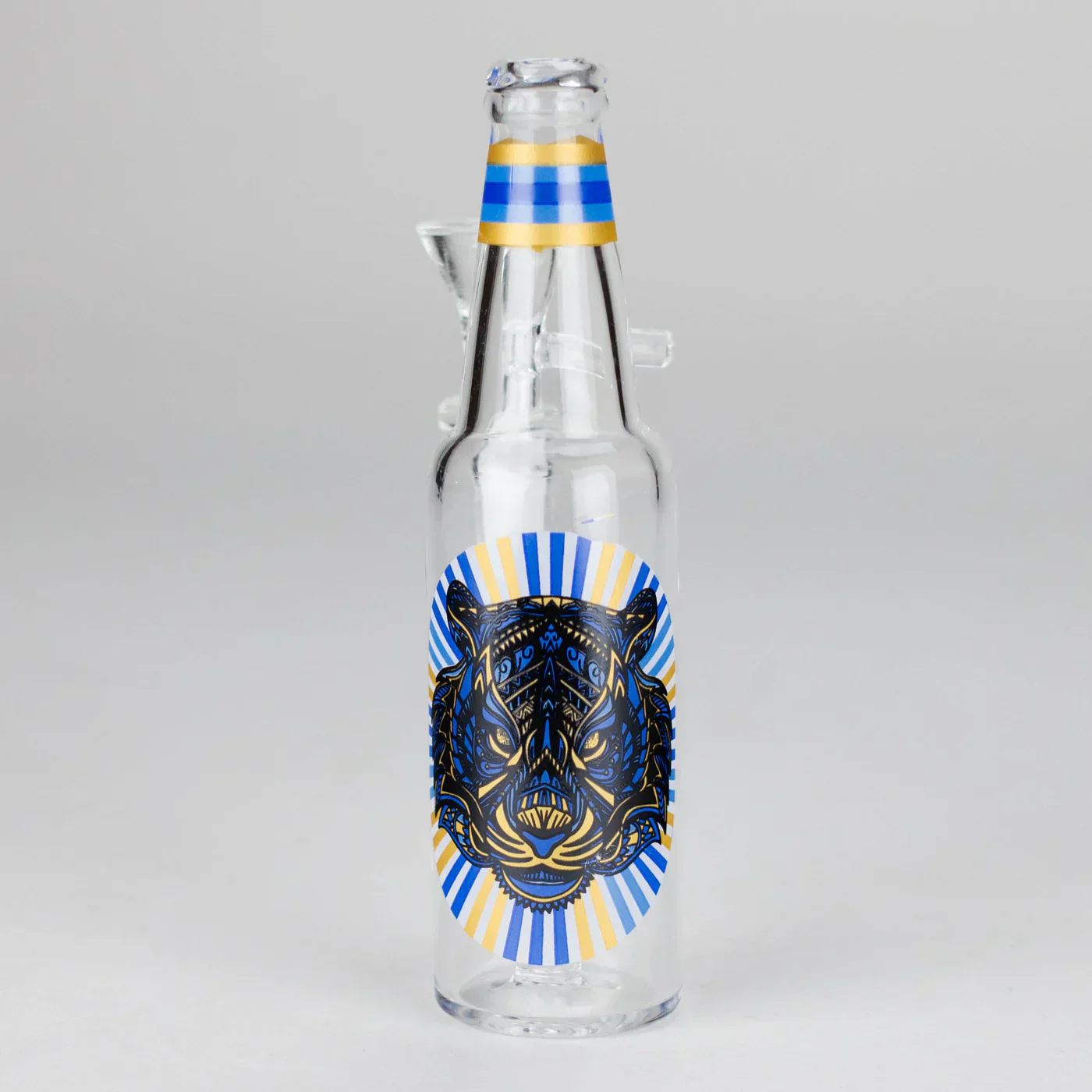 6″ Beer Bottle Design Glass Bong - Image 8