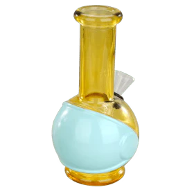 6" Round Base Mini Glass Bong - Image 3