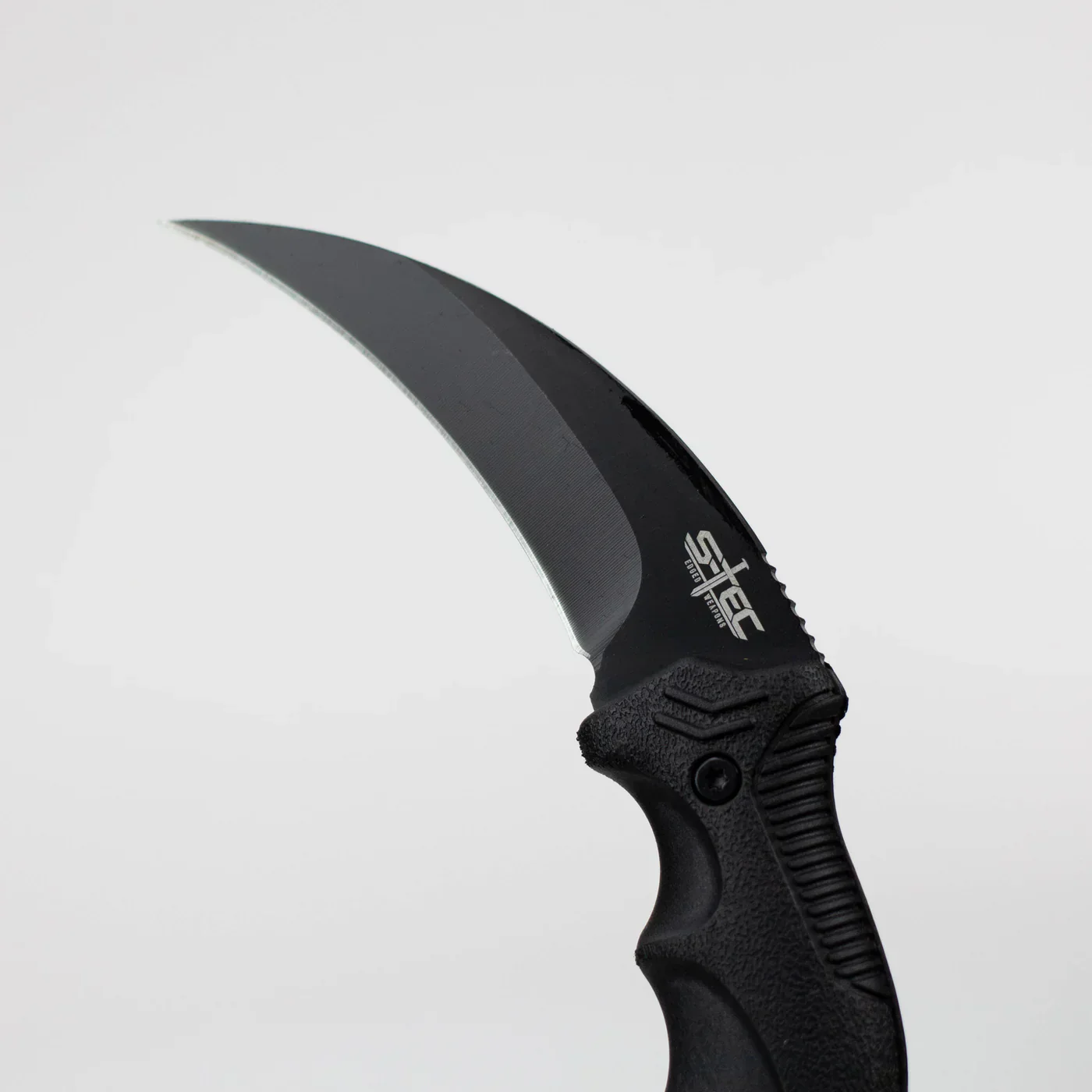 S-TEC - 8" Black Boot Skinner Knife w/ Sheath - Image 3
