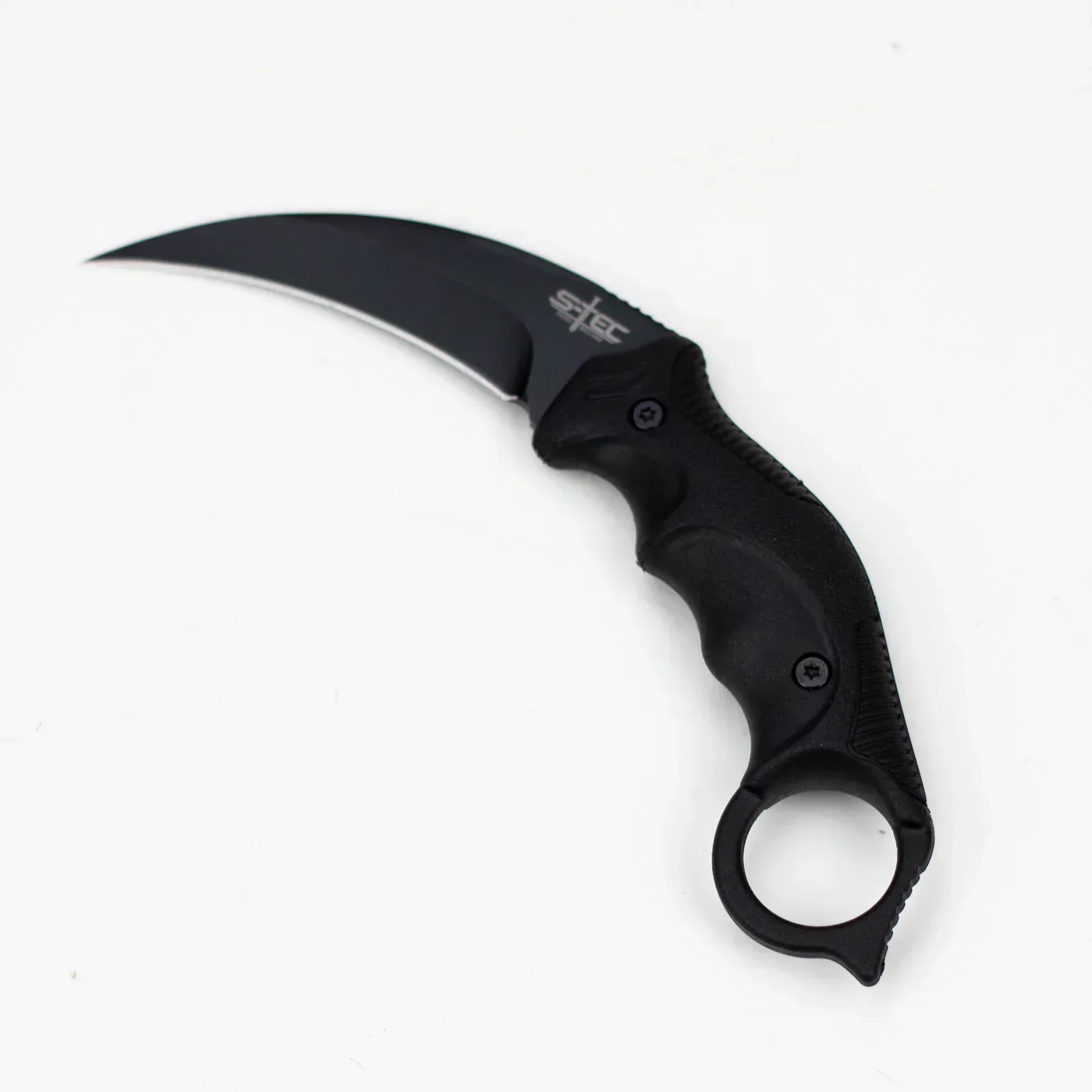 S-TEC - 8" Black Boot Skinner Knife w/ Sheath - Image 5