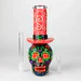 9" Wizard Sugar Skull Themed Glass Glow In The Dark Bong - Image 3