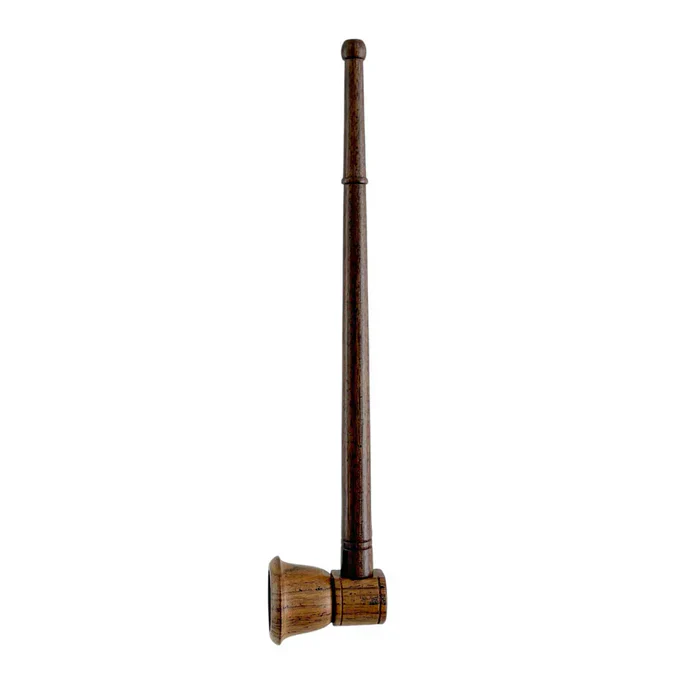 9" Classic Long-Style Design Wooden Pipe - Image 5