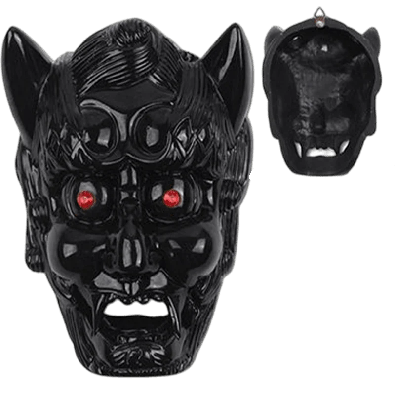 9″x6.5″ Demon Face Sai Holder - Black