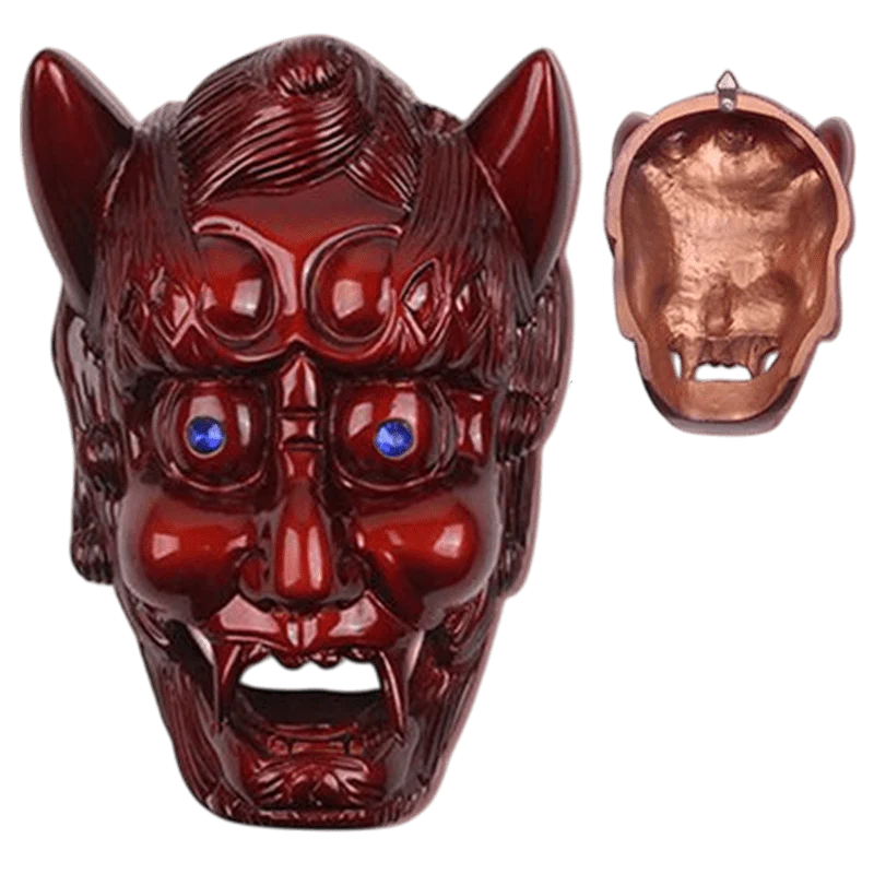 9″x6.5″ Demon Face Sai Holder - Red
