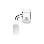 90° Domeless Banger w/ Opaque Bottom Thermal Core - Flat Male - 19mm