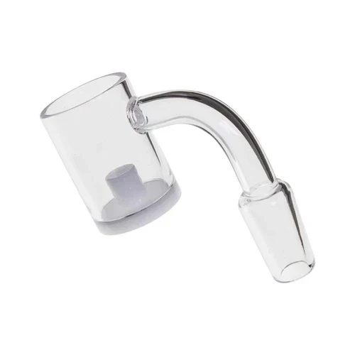 14mm 90 Degree Flat Opaque Bottom Domeless Banger - Male