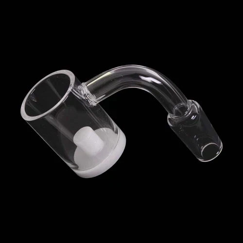 14mm 90 Degree Flat Opaque Bottom Domeless Banger - Male - Image 2