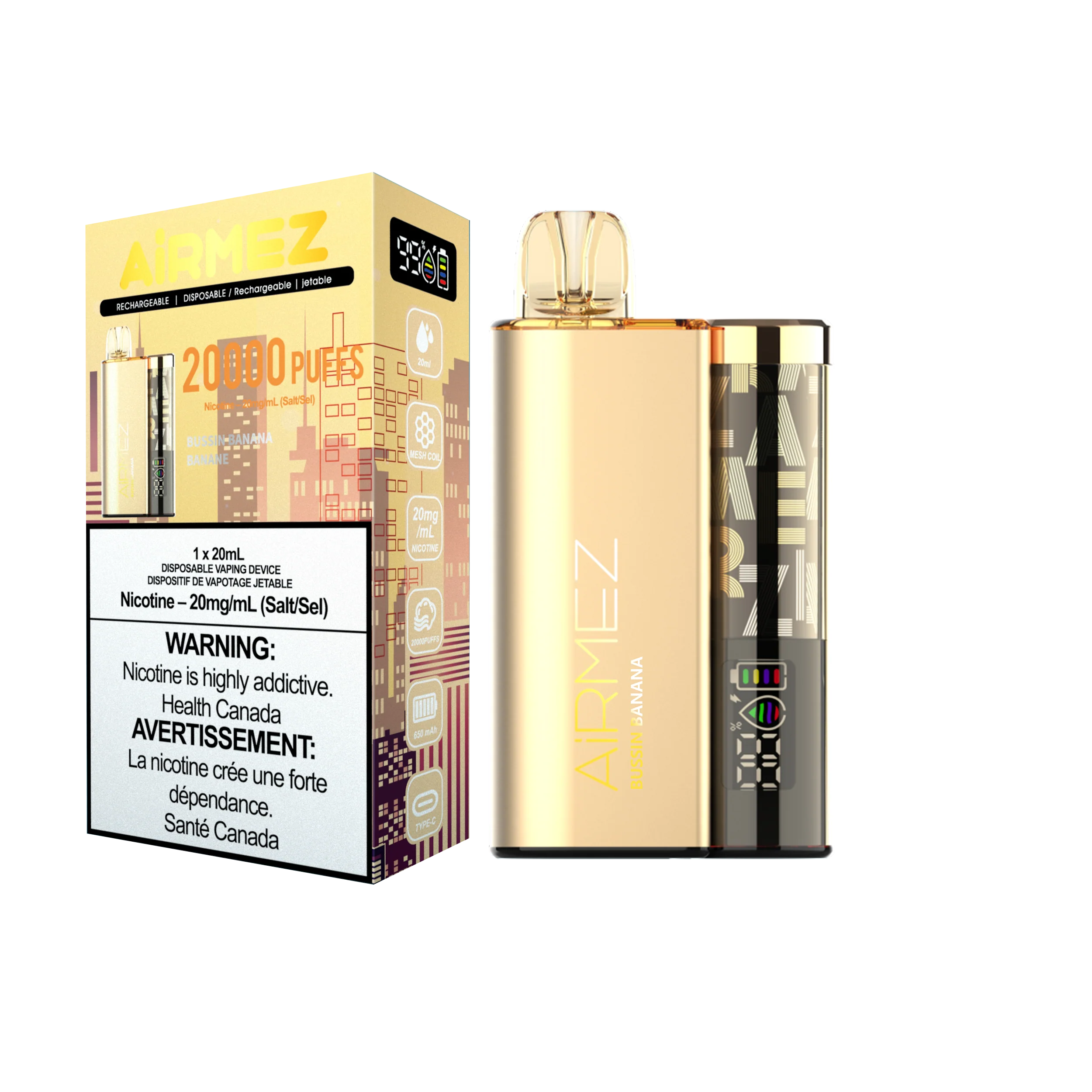 Airmez 20K Rechargeable Disposable Vape 20mL **Launch Special** - Image 2