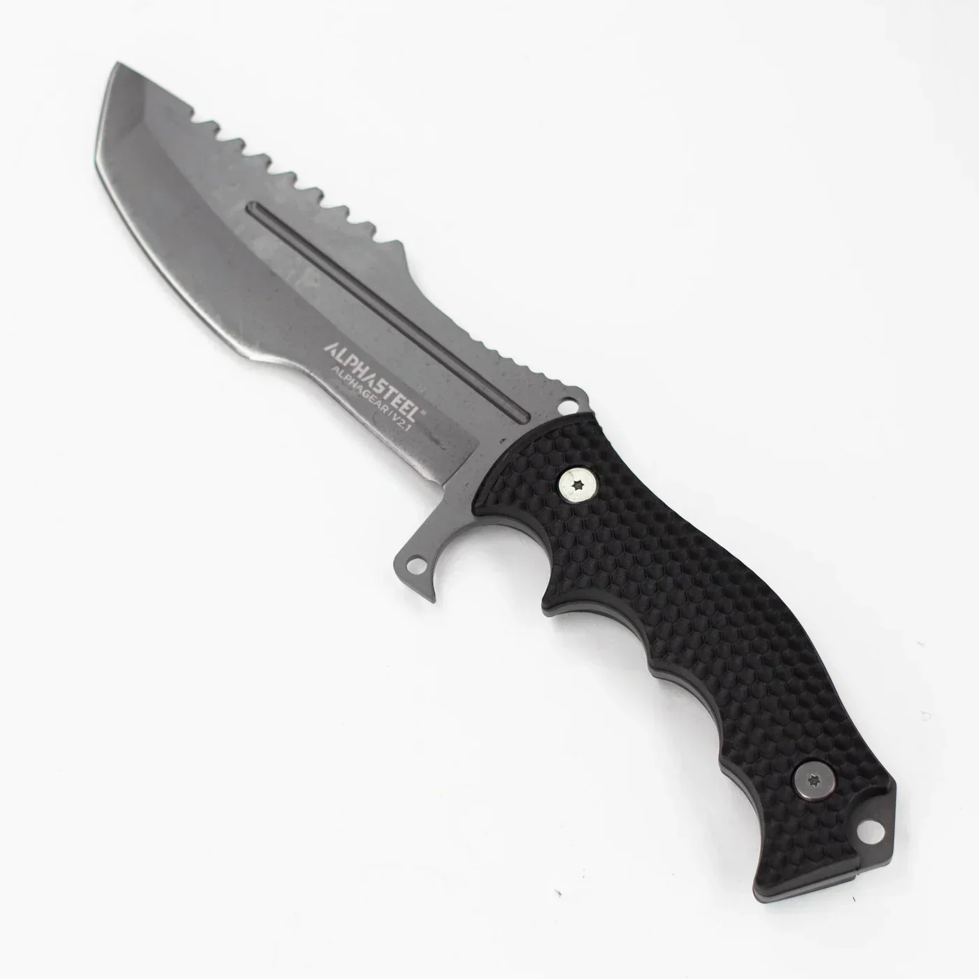 ALPHASTEEL - 11" Full Tang Fixed Blade Hunting Knife - Image 3