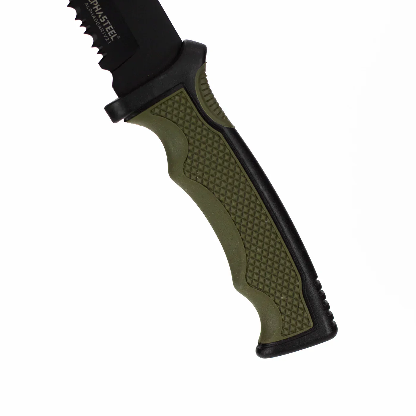ALPHASTEEL - 9" Fixed Blade Serrated Knife w/ ABS Sheath - Image 5