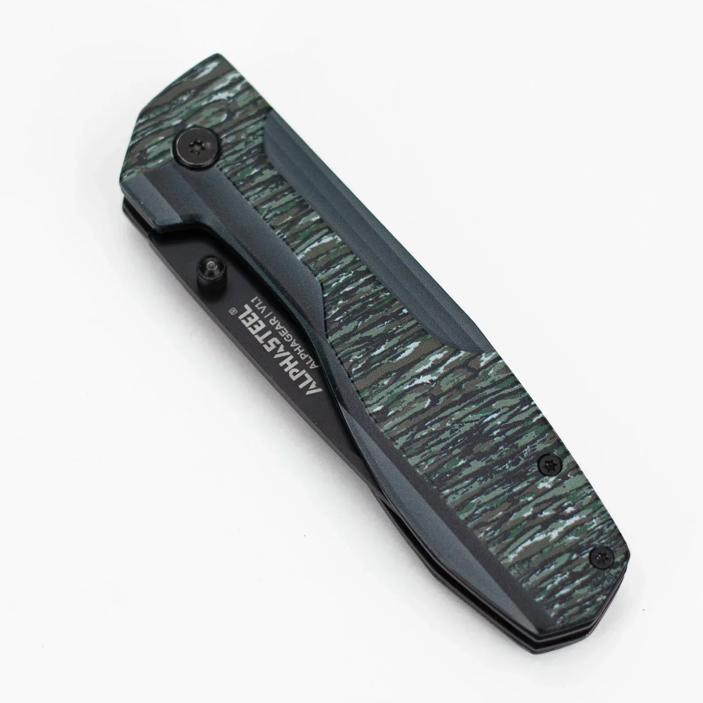ALPHASTEEL - 8" Hunting Knife - Camo Fold - Image 2