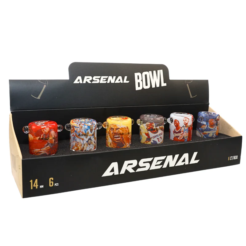 Arsenal - 14mm Sports Legend Print Glass Bowl - Image 2