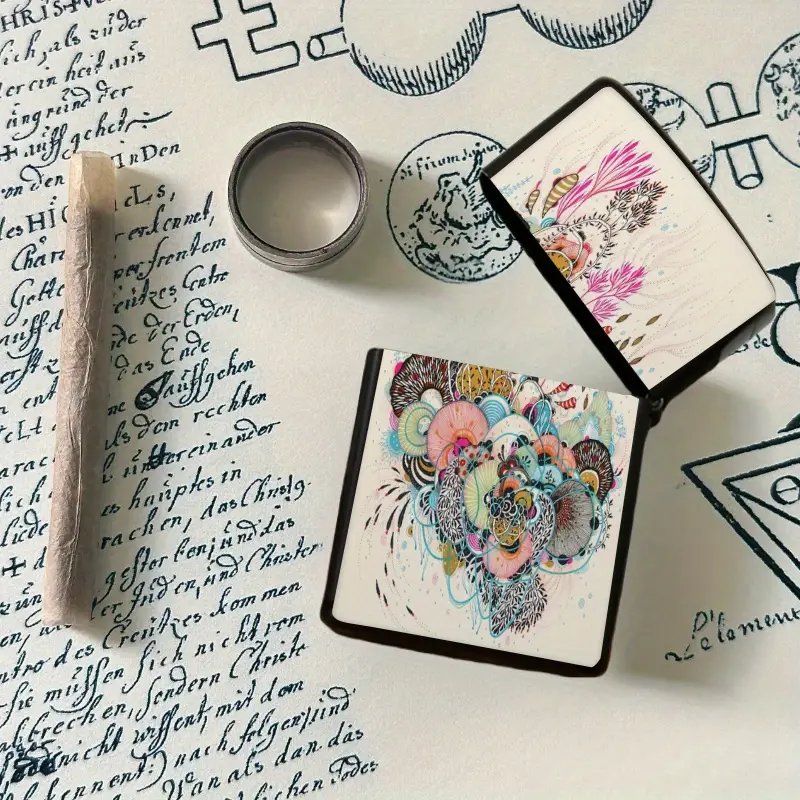 Artistic Floral Pattern Refillable Lighter Shell - Image 3