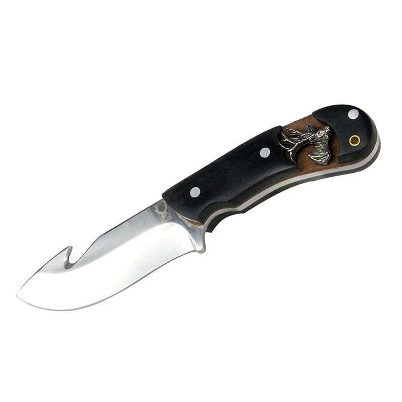 The Bone Edge - 6.25" Black Deer Pattern Hunting Knife