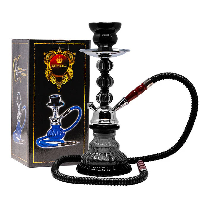 Black Pyramid 12" Glass Hookah - Image 2