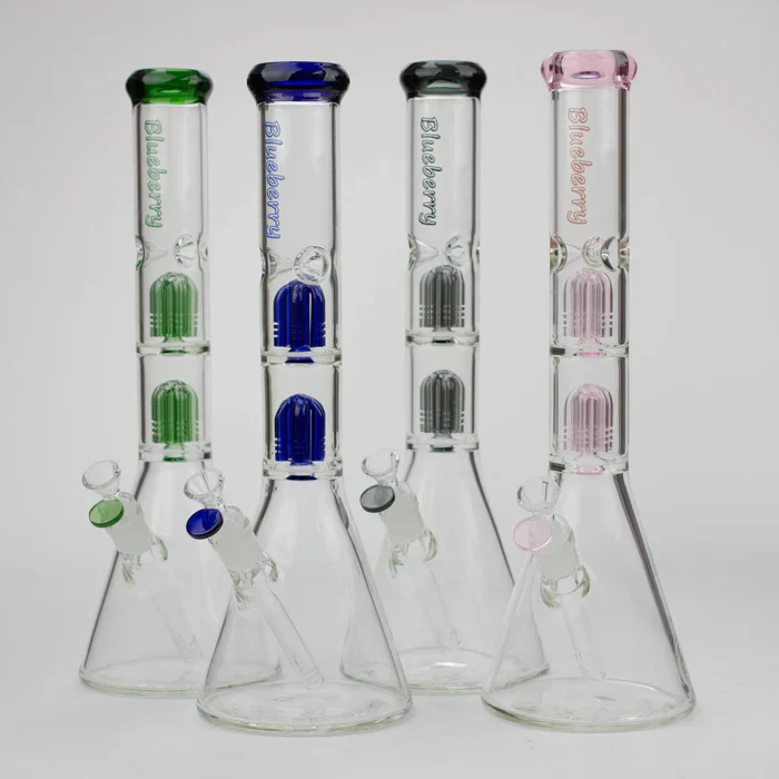 Blueberry 15" Dual Tree Percolator Beaker Bong