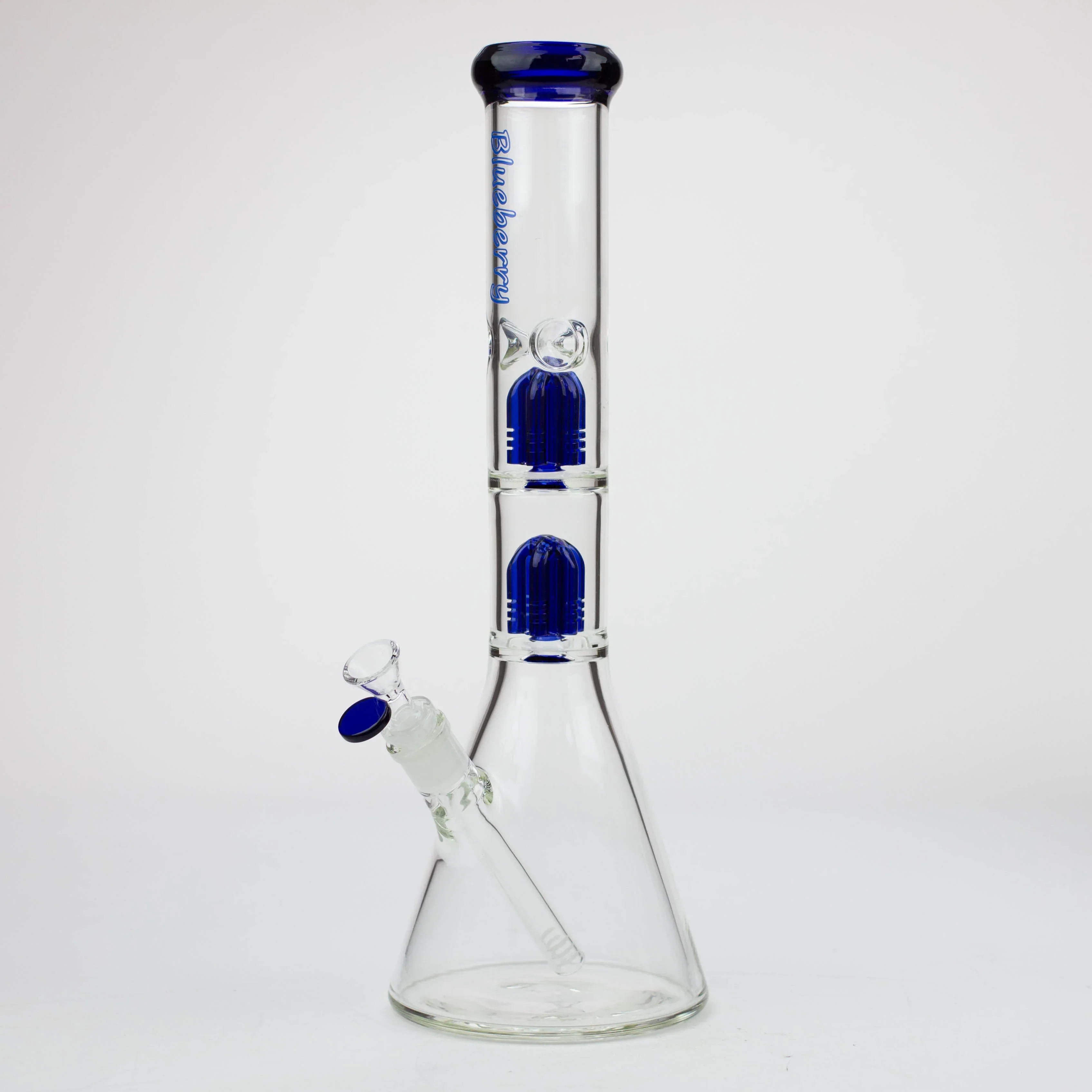 Blueberry 15" Dual Tree Percolator Beaker Bong - Image 5