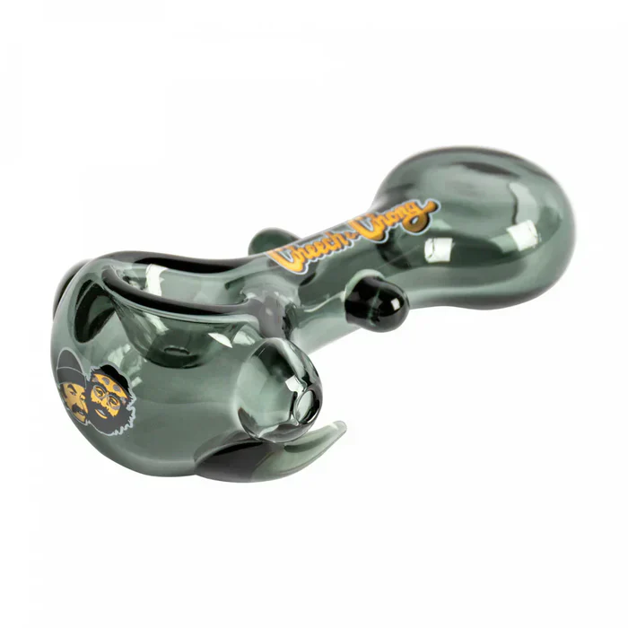 Cheech & Chong® Glass - 4.25" Clear Far Out Man Hand Pipe