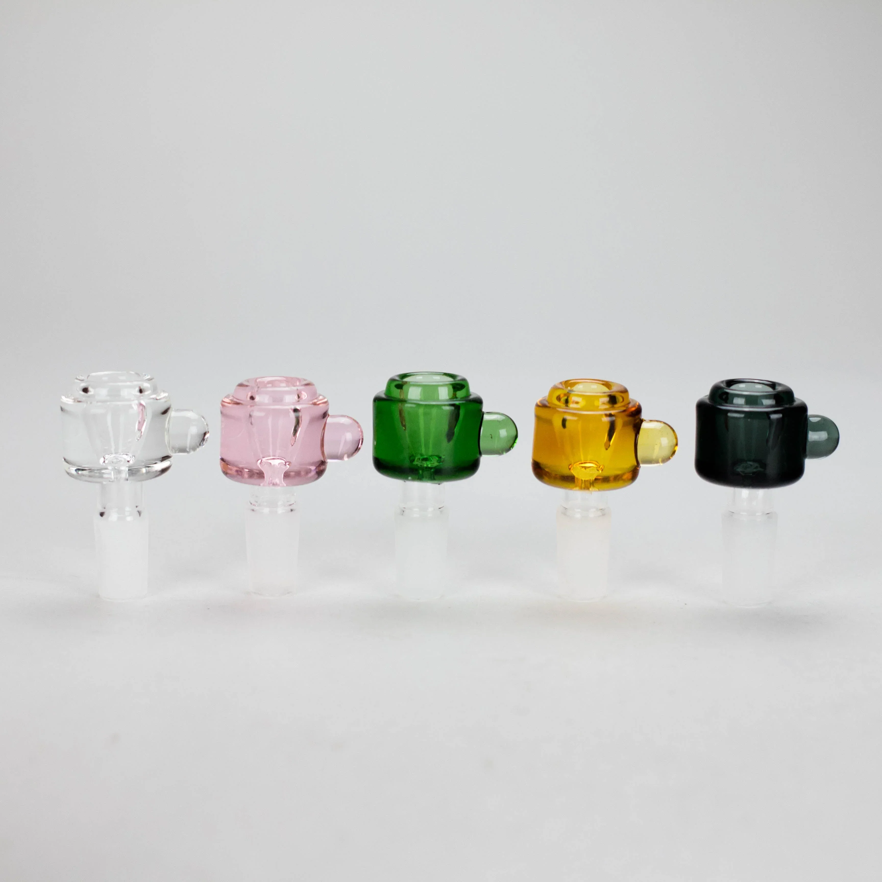 14mm Colourful Crystal Chunky Glass Bowl w/ Handle