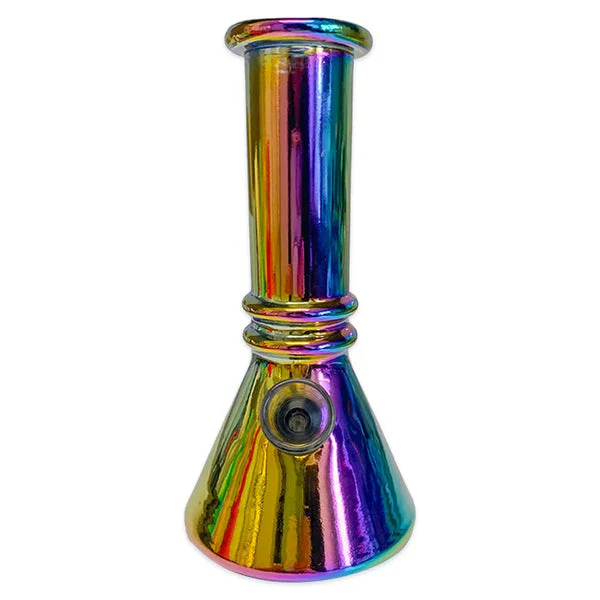 Double Ridge 6" Mini Metallic Beaker Bong