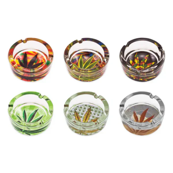 Crystal Leaf Ashtray