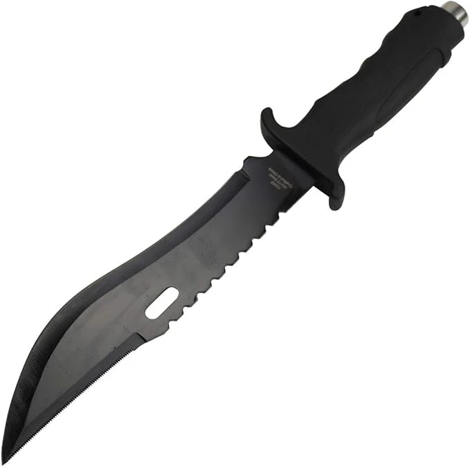 Defender-Xtreme - 13" Black Anodized Fixed Blade Hunting Knife - Image 3