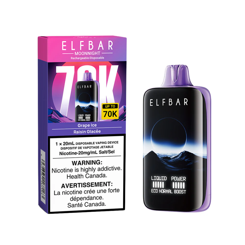 ELF Bar MoonNight Rechargeable Disposable Vape 20mL - Image 3