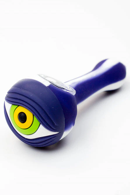 EYE Silicone Hand Pipe with Glass Bowl - Image 6