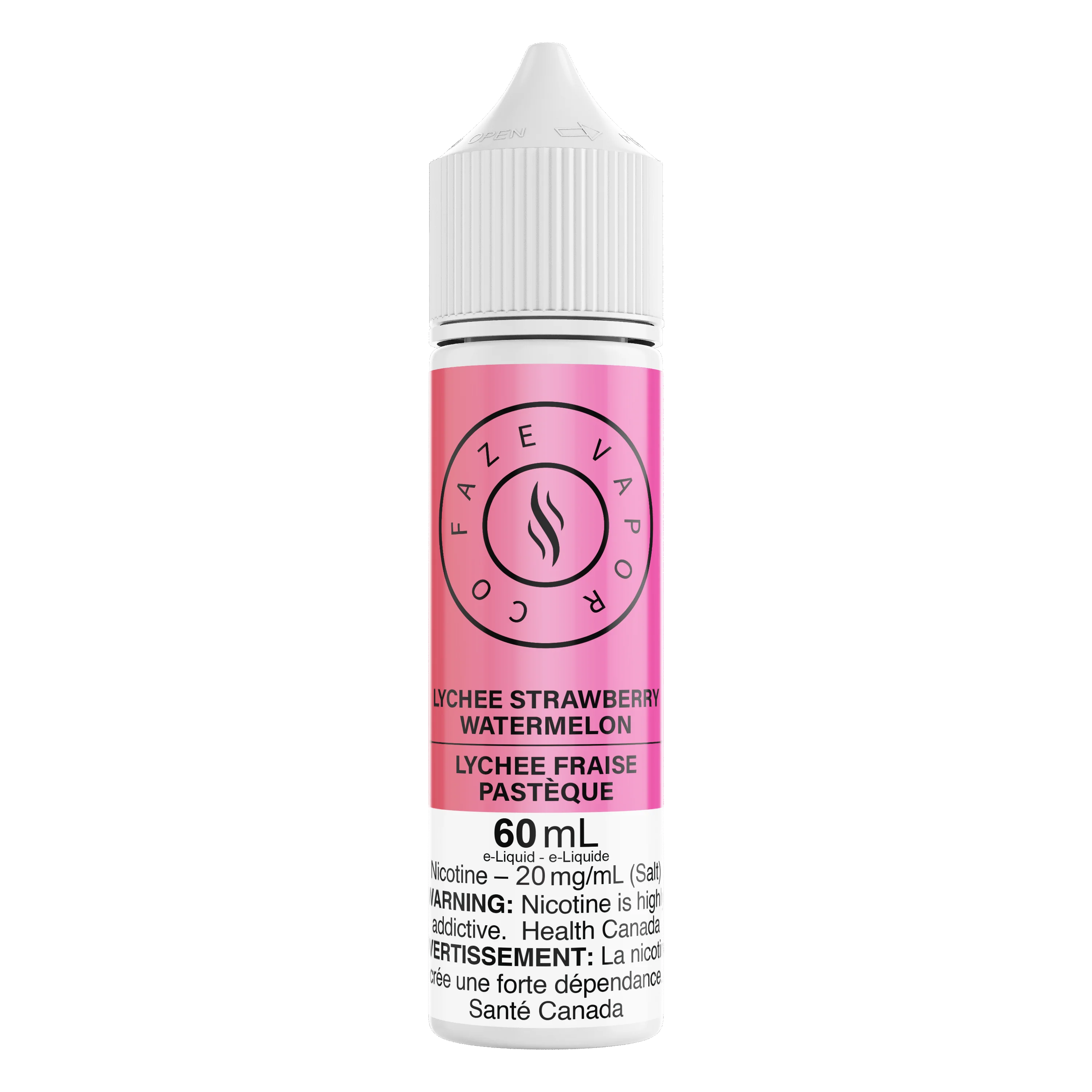 Faze Vapor Co 60mL Salts - Lychee Strawberry Watermelon