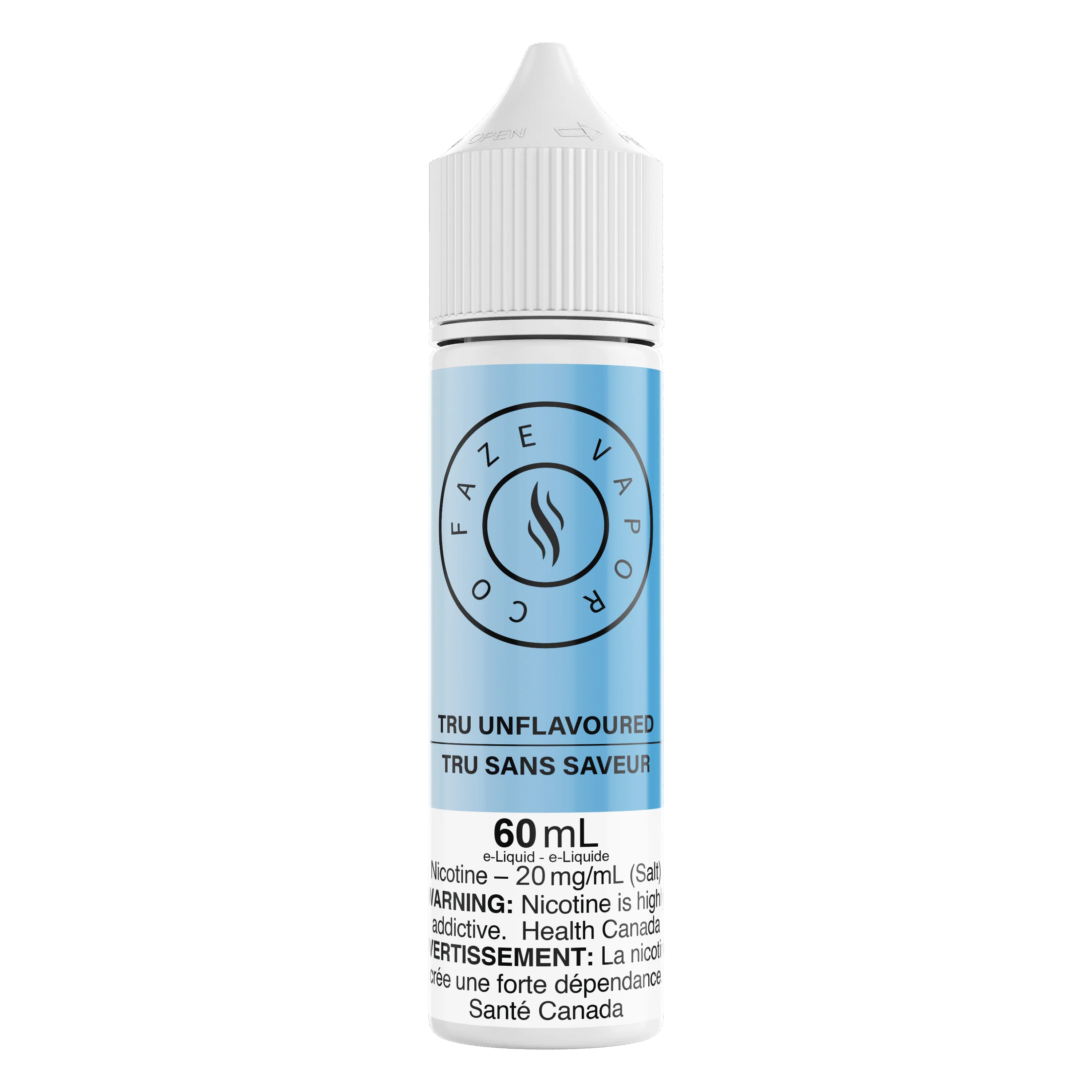 Faze Vapor Co 60mL Salts - Tru Unflavoured