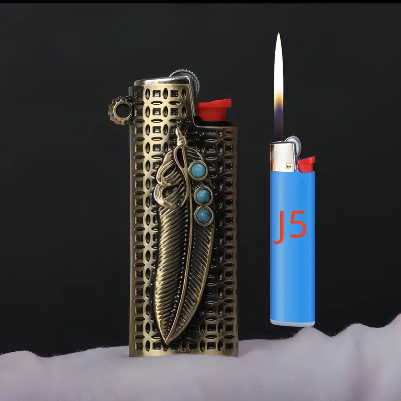 Feather Style Grid Lighter Case