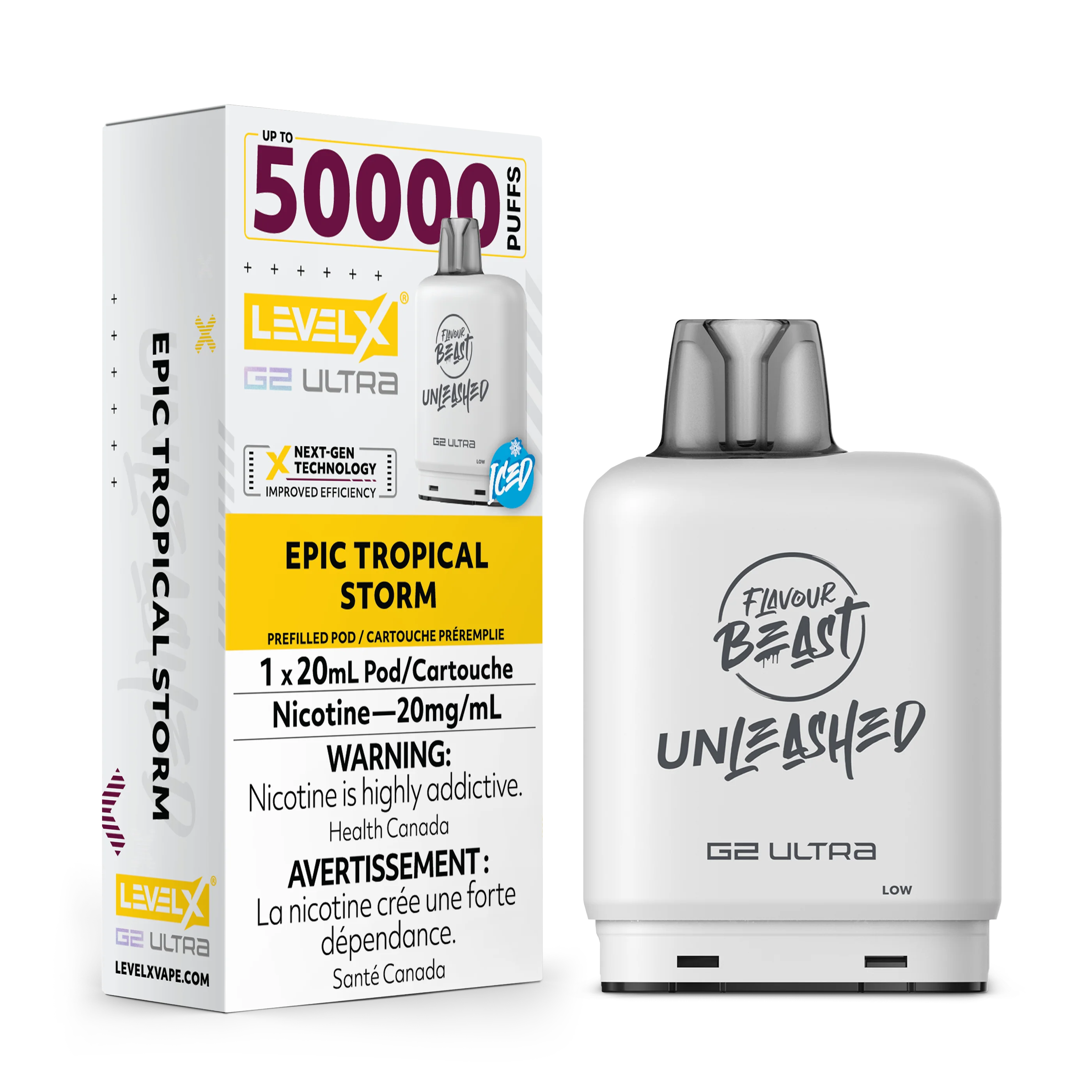 Flavour Beast Unleashed Level X G2 Ultra Replacement Pod 20mL - Image 10