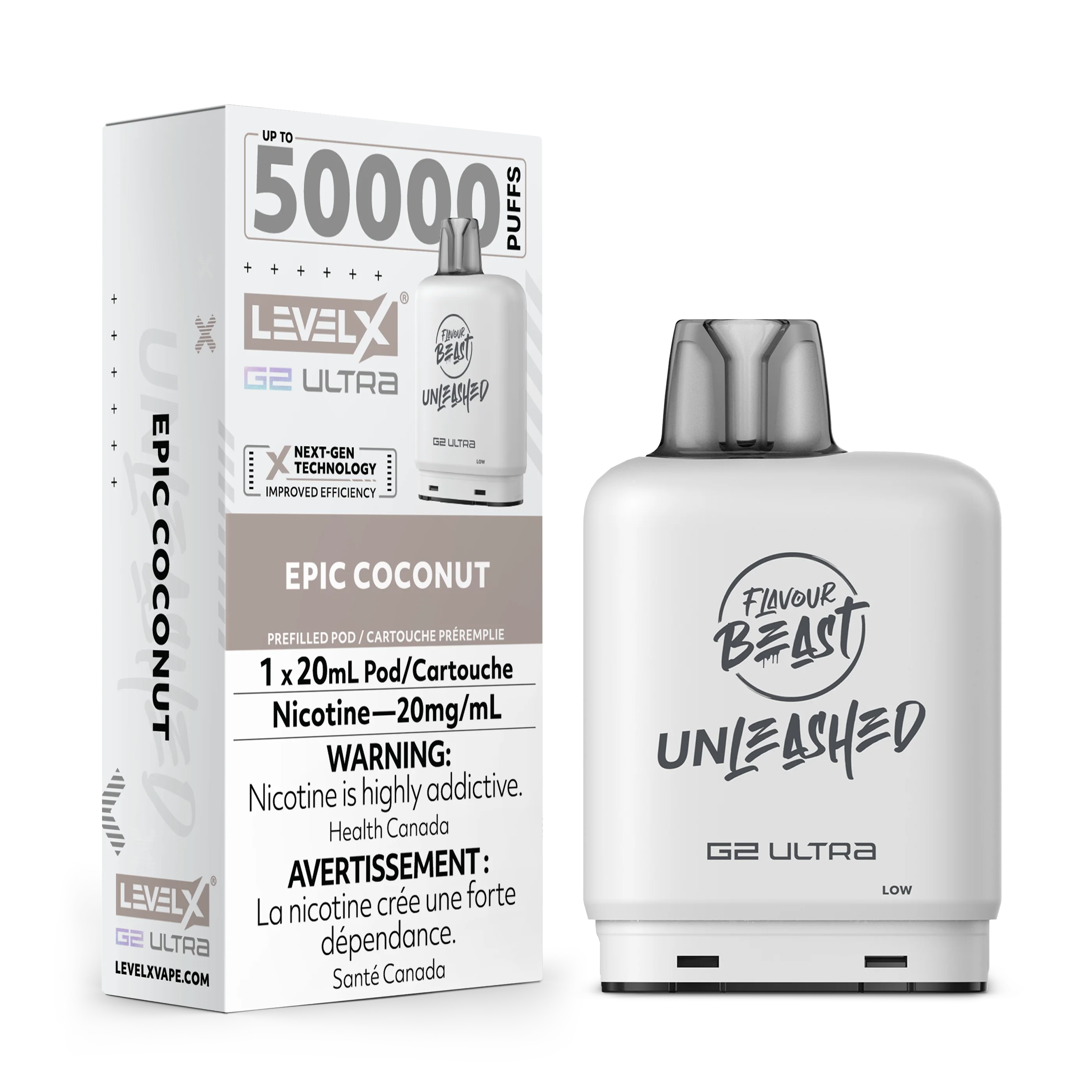 Flavour Beast Unleashed Level X G2 Ultra Replacement Pod 20mL - Image 2