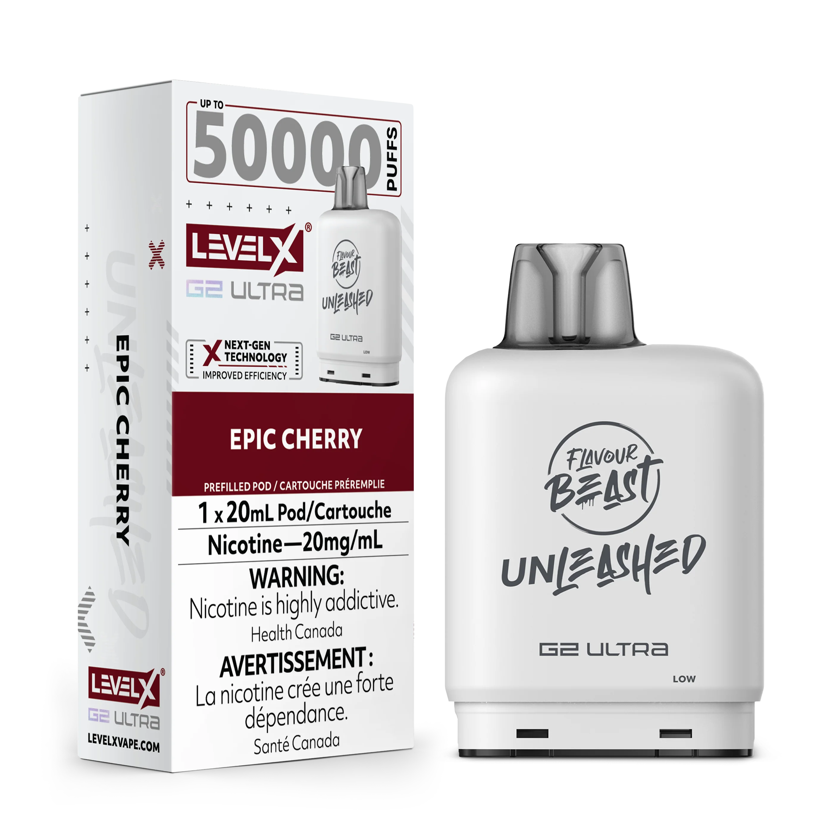 Flavour Beast Unleashed Level X G2 Ultra Replacement Pod 20mL - Image 3