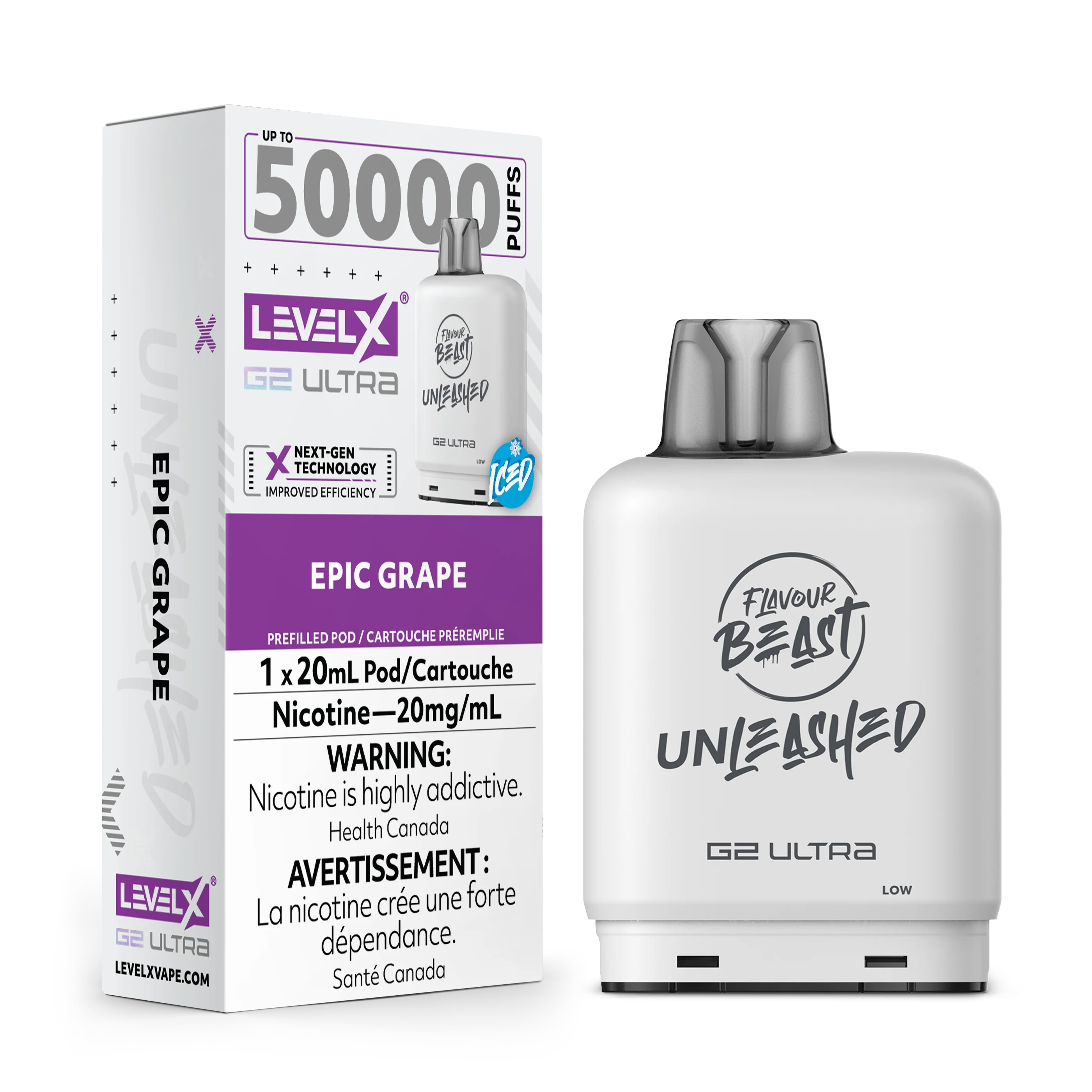 Flavour Beast Unleashed Level X G2 Ultra Replacement Pod 20mL - Image 6
