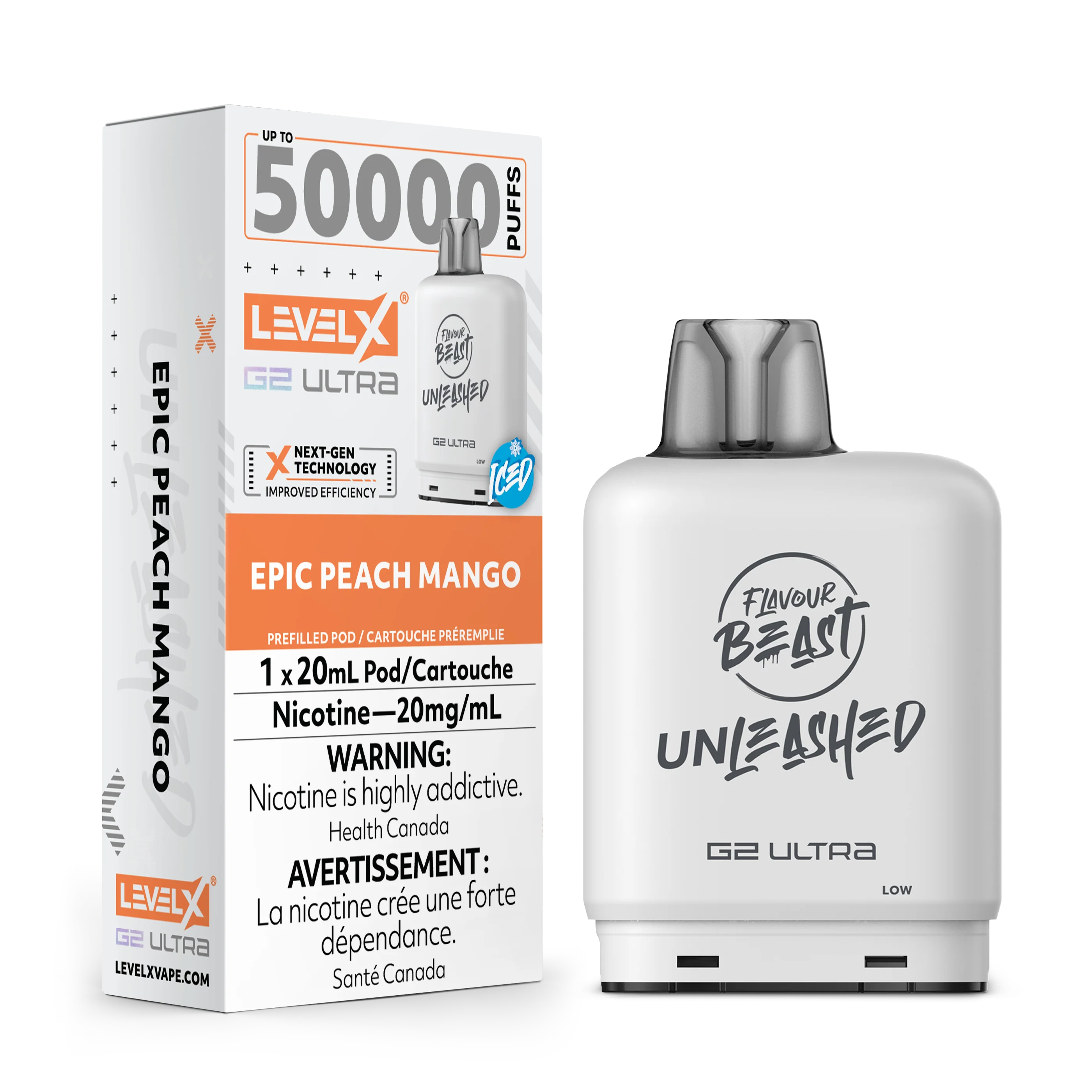 Flavour Beast Unleashed Level X G2 Ultra Replacement Pod 20mL - Image 7