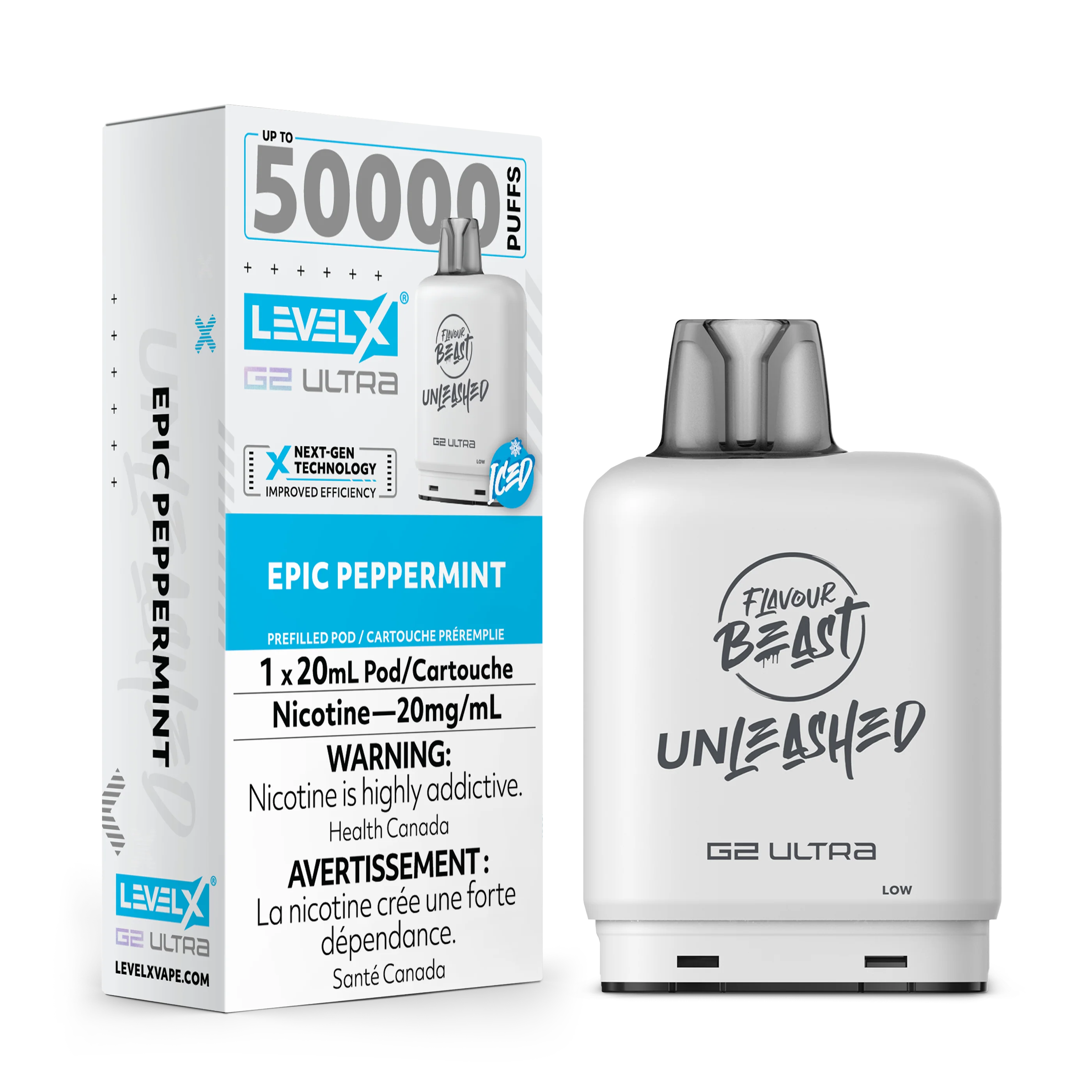 Flavour Beast Unleashed Level X G2 Ultra Replacement Pod 20mL - Image 8