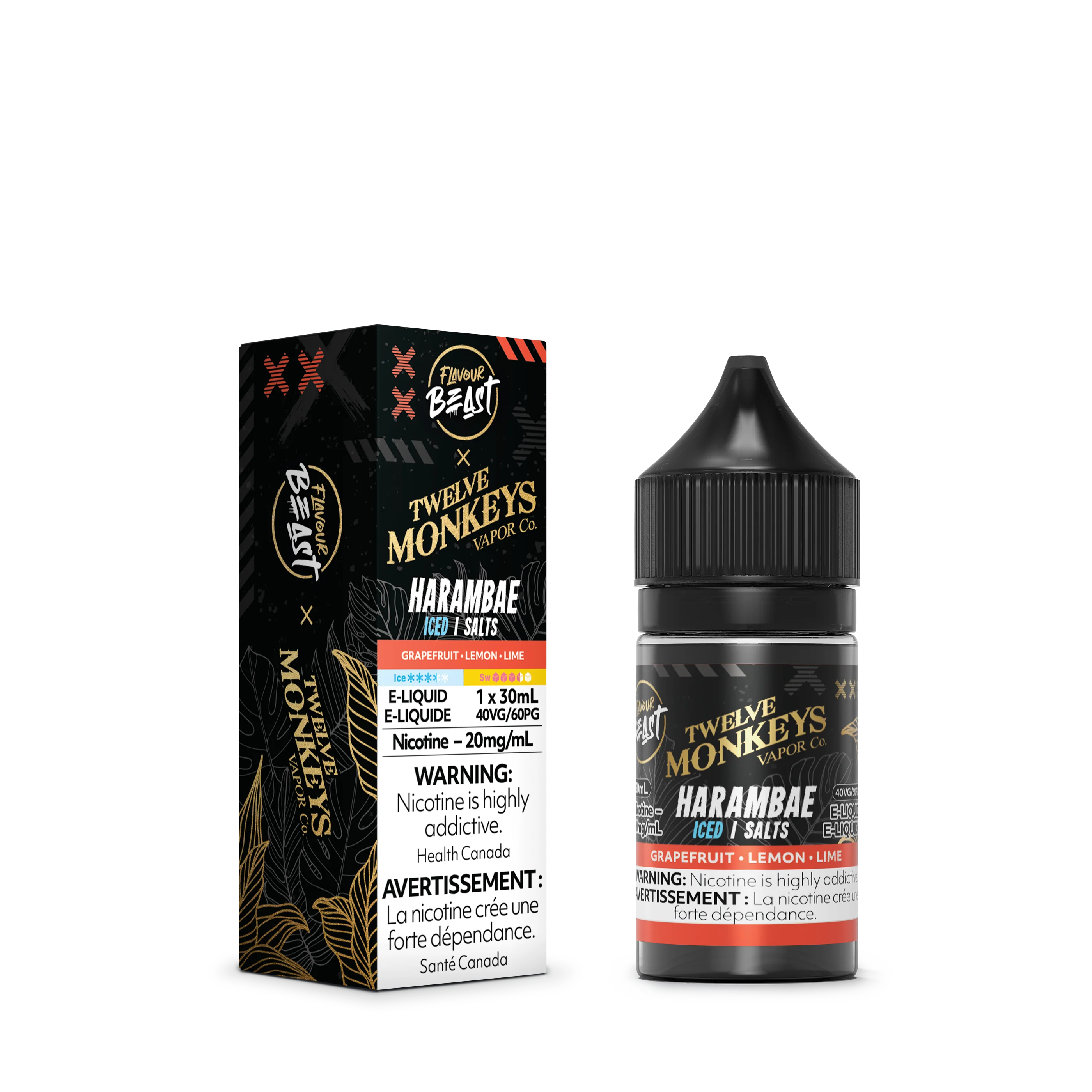 Flavour Beast x Twelve Monkeys E-Liquid - Harambae Iced
