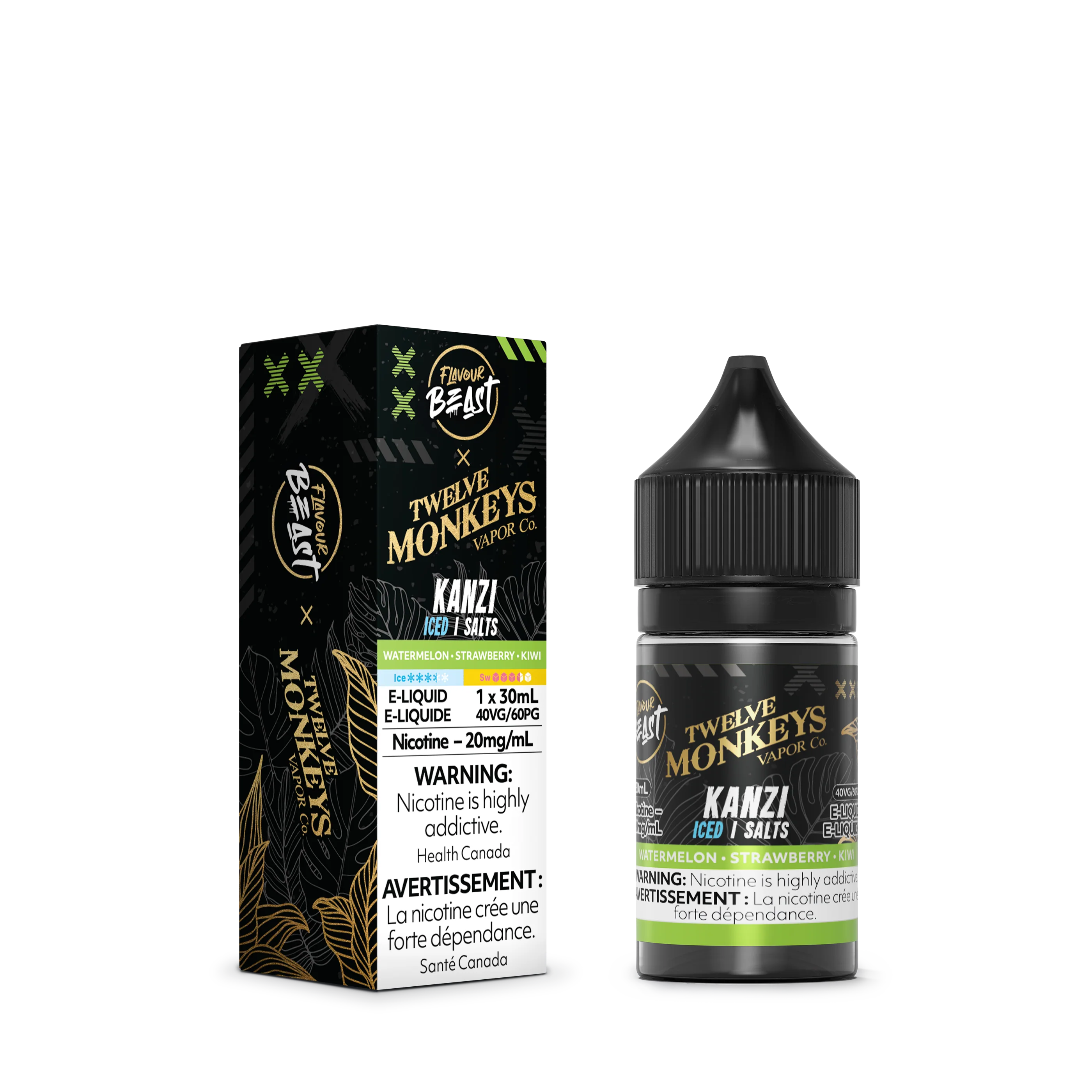 Flavour Beast x Twelve Monkeys E-Liquid - Kanzi Iced