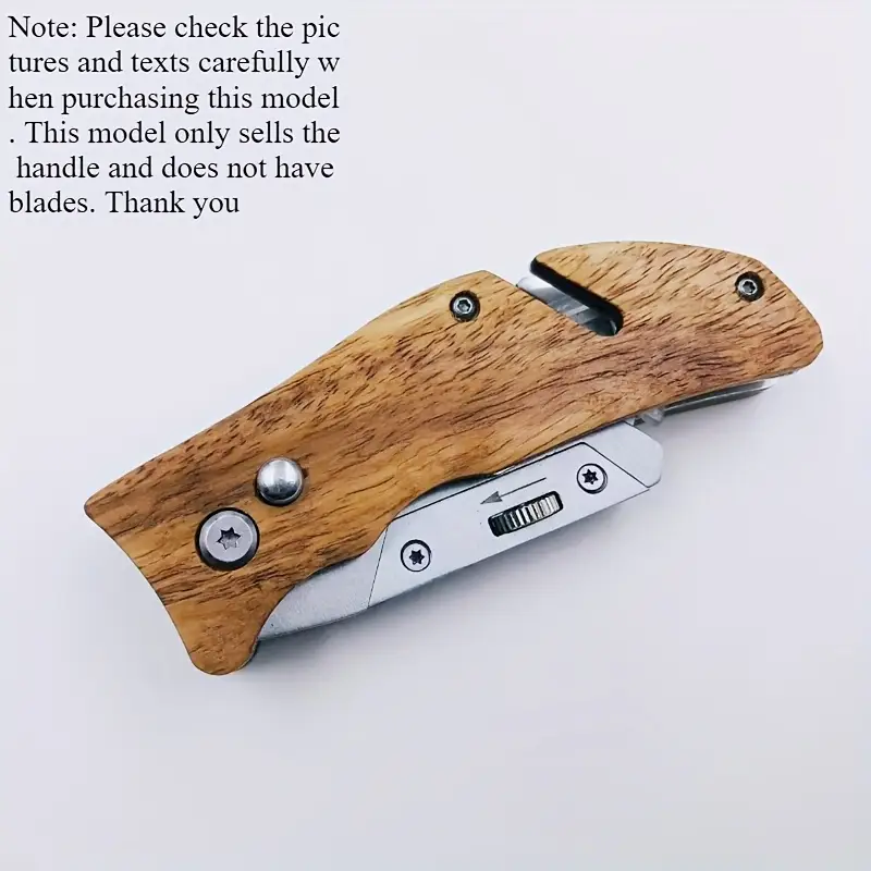 Rosewood Stainless Steel Folding Handle - Blade Not Included - Image 2