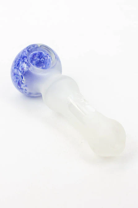 Frosted Soft Glass Hand Pipe - 4.5" - Image 2