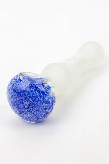 Frosted Soft Glass Hand Pipe - 4.5" - Image 3