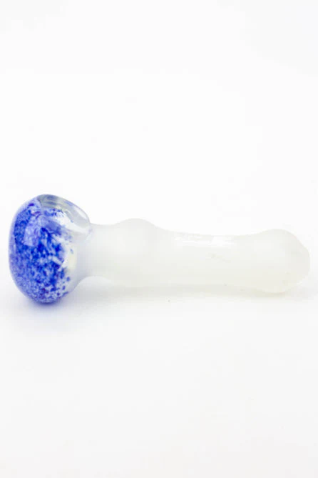 Frosted Soft Glass Hand Pipe - 4.5" - Image 4