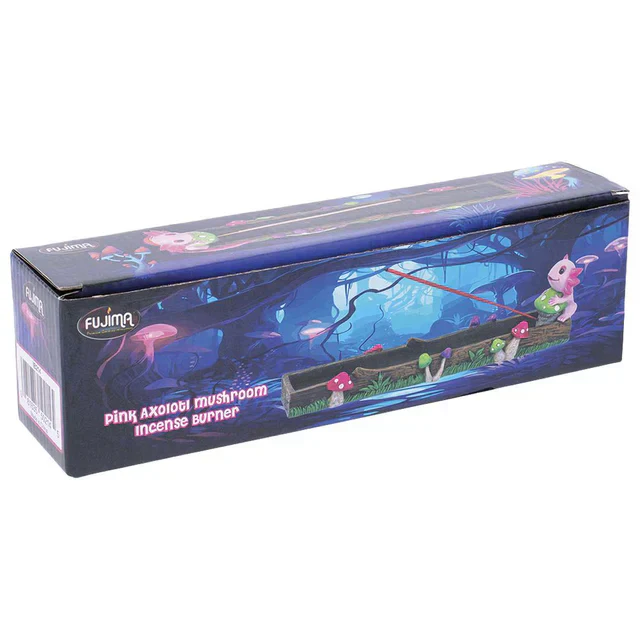 Fujima - 10.5" Pink Axolotl Mushroom Incense Burner - Image 3