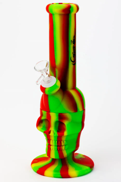 Genie 11" Skull Silicone Water Bong